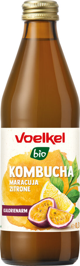 Økologisk Kombucha Passionsfrugt & Citron - 330ML - Voelkel