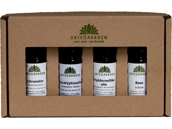 Lugtesanssæt - 4 Olier - URTEGAARDEN