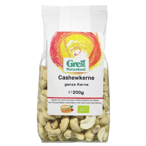 Økologiske Hele Cashewnødder - 200G - Grell Naturkost