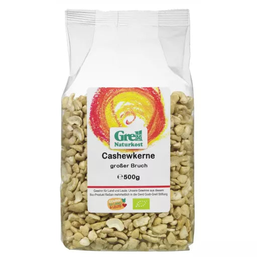 Økologiske Cashewnødde Brud - 500G - Grell Naturkost