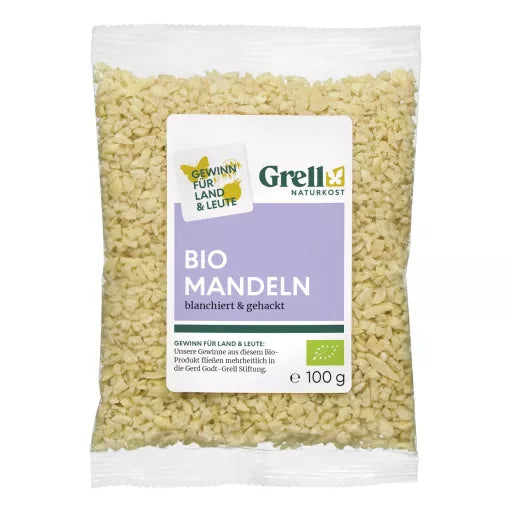 Økologiske Hakkede Mandler - 100G - Grell Naturkost