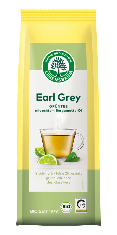 Økologisk Grøn Earl Grey Te - 50G - Lebensbaum