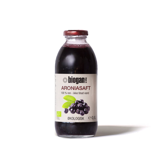 Økologisk Aroniasaft - 500ML - Biogan