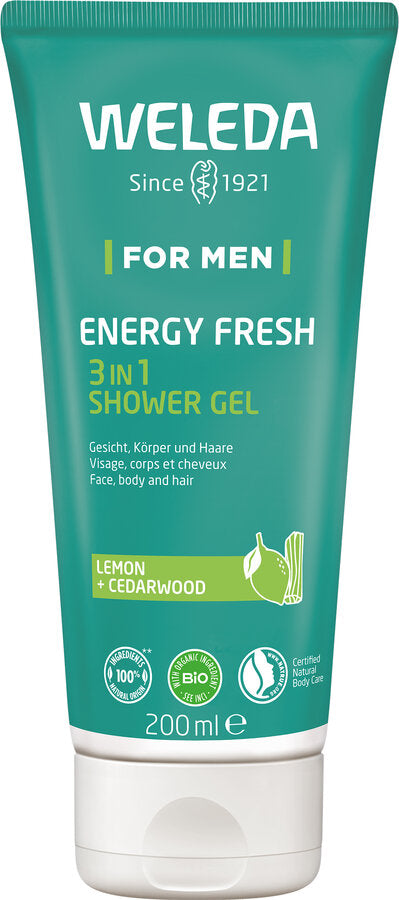 WELEDA For Men Energy Fresh 3in1 Shower Gel - 200ML - Weleda
