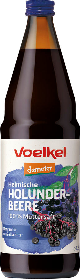 Biodynamisk Ren Hyldebærsaft - 750ML - Voelkel