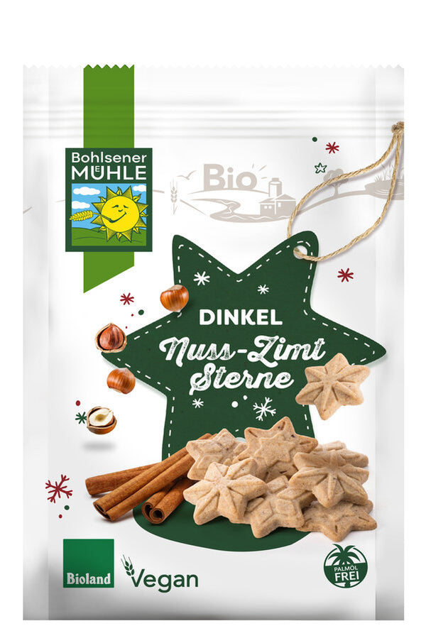 Økologiske Kanel Stjerner - 125G - Bohlsener Mühle