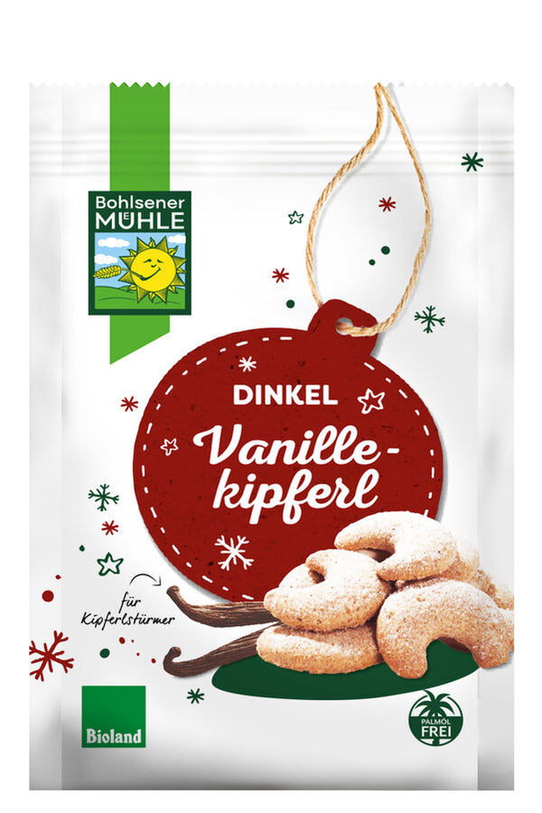 Økologiske Spelt Vanilje Kipferl - 125G - Bohlsener Mühle