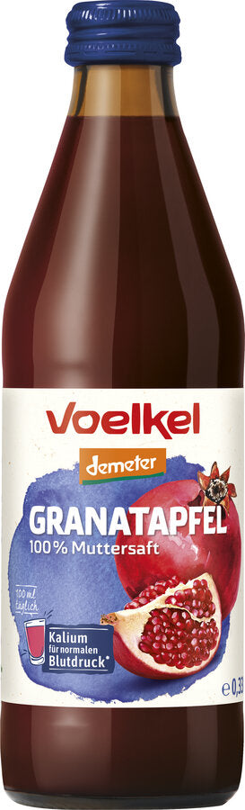 Biodynamisk Ren Granatæblesaft - 330ML - Voelkel