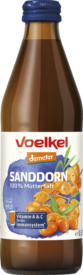 Biodynamisk Ren Havtornsaft - 330ML - Voelkel