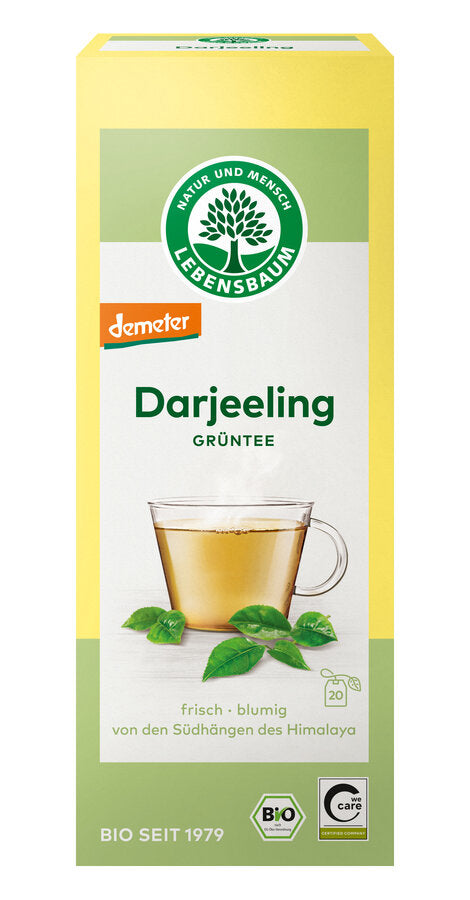 Biodynamisk Grøn Darjeeling Te Breve - 30G - Lebensbaum