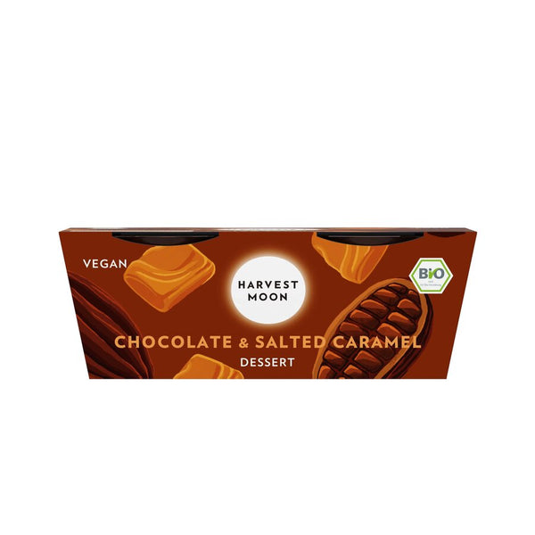 Økologisk Chocolate & Salted Caramel Kokos Desert - 160G - Harvest Moon