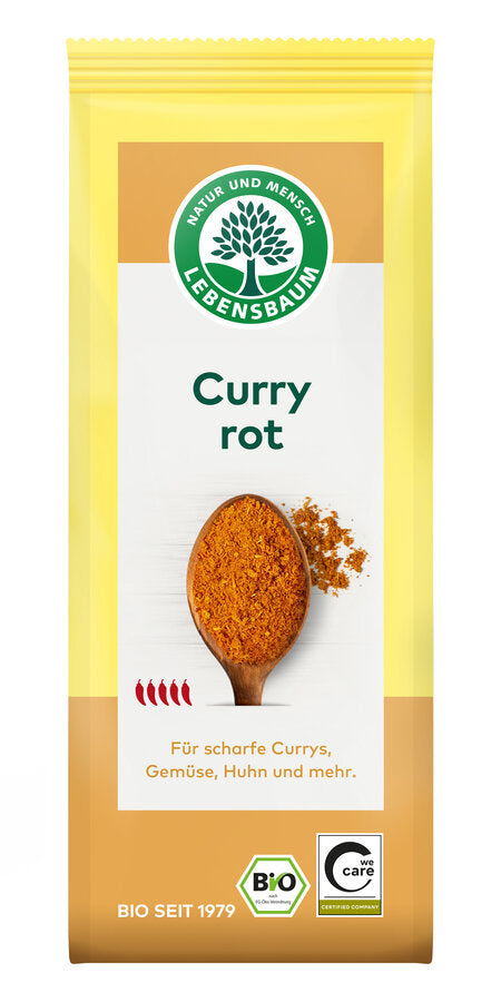 Økologisk Rød Karry - 50G - Lebensbaum