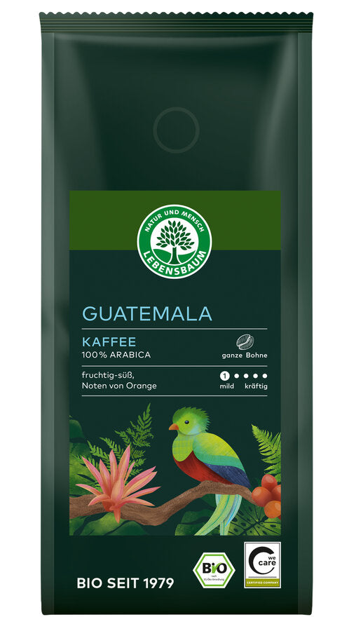 Økologiske Hele Kaffebønner Guatemala - 250G - Lebensbaum