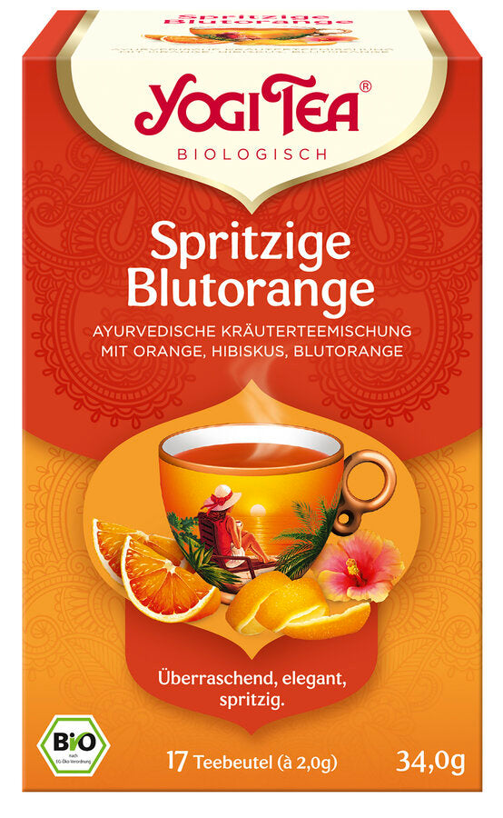 Økologisk Appelsin, Hibiscus & Blodappelsin Te - 17 Breve - YOGITEA