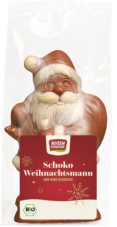 Økologisk Mælke Chokolade Julemand - 80G - Rosengarten Naturkost