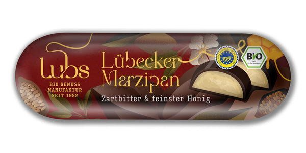 Økologisk Marcipanbrød Mørk Chokolade - 50G - Lubs
