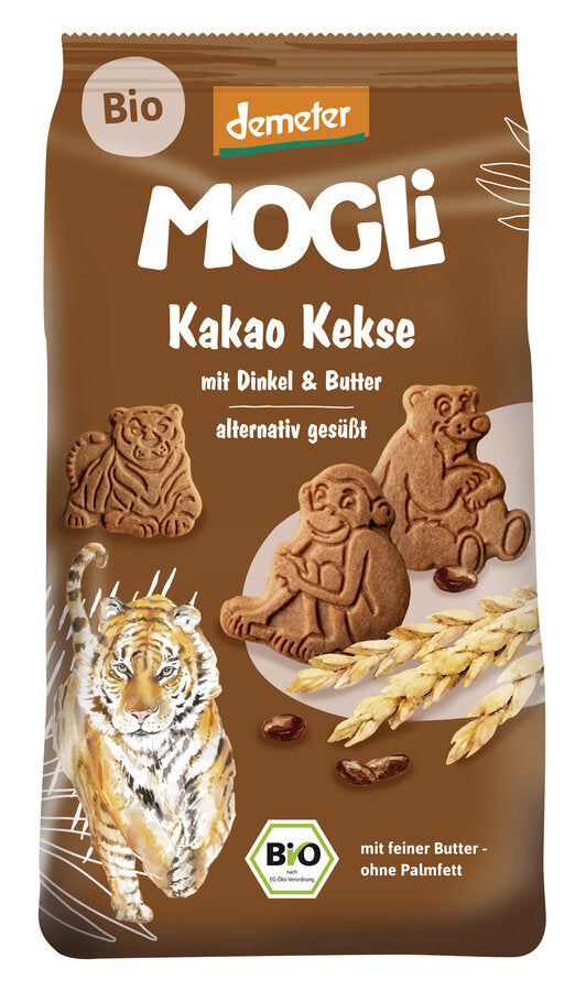 Biodynamiske Børne Kiks Kakao  - 125G - Mogli