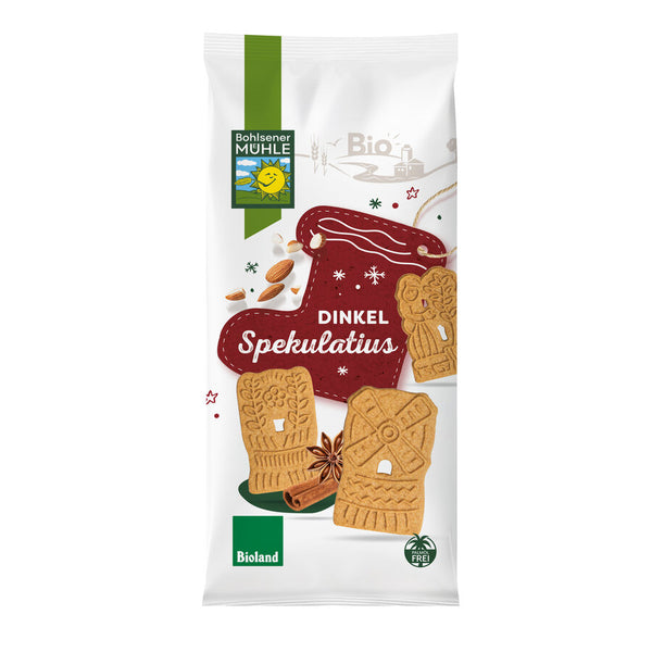 Økologiske Spelt Spekulatius med Mandler - 170G - Bohlsener Mühle