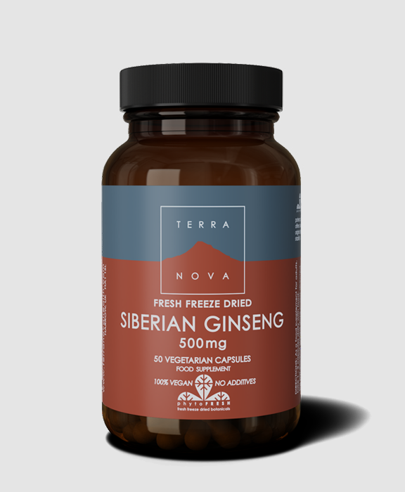 Siberian Ginseng 500 mg - 50 Kapsler - TerraNova