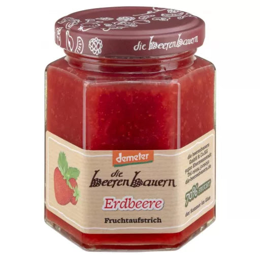 Biodynamisk Jordbær Marmelade - 200G - die Beerenbauern
