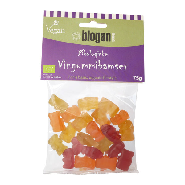 Økologiske Vingummi Bamser - 75G - Biogan