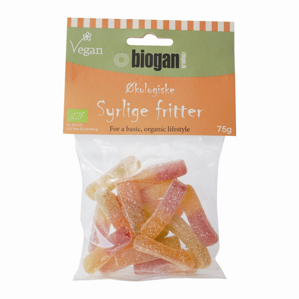 Økologiske Syrlige Fritter - 75G - Biogan