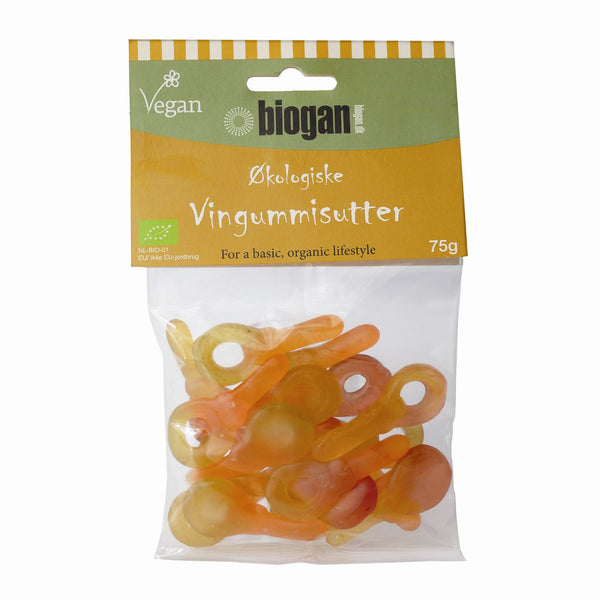 Økologiske Vingummi Sutter - 75G - Biogan