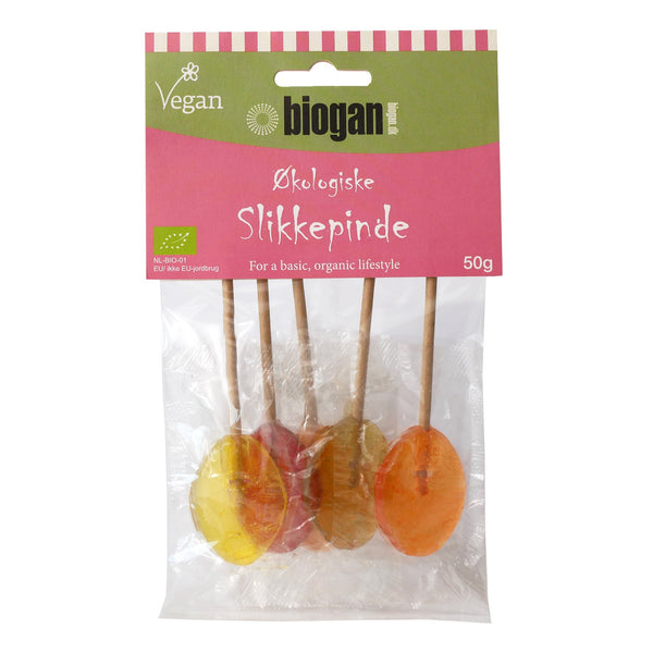 Økologiske Slikkepinde - 50G - Biogan