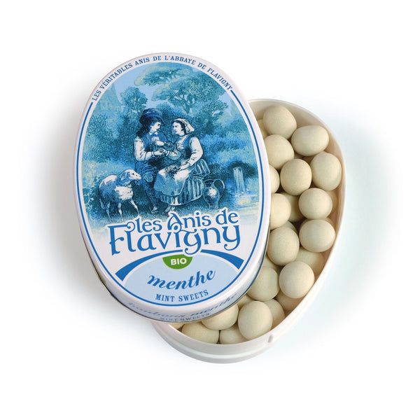 Økologiske Franske Pastiller Anis & Mynte - 50G - Les Anis de Flavigny