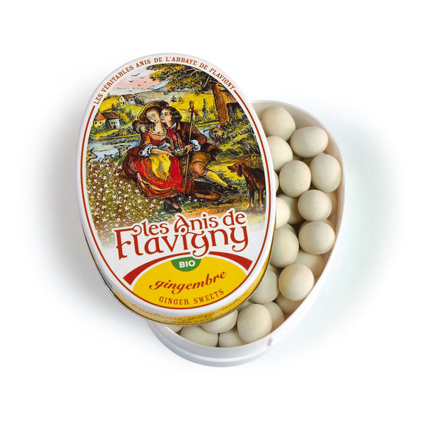 Økologiske Franske Pastiller Anis & Ingefær - 50G - Les Anis de Flavigny