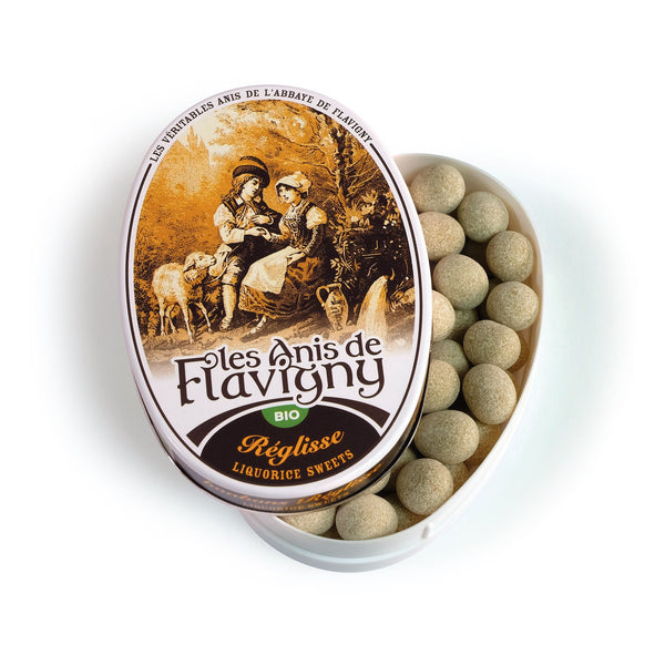 Økologiske Franske Pastiller Anis & Lakrids - 50G - Les Anis de Flavigny
