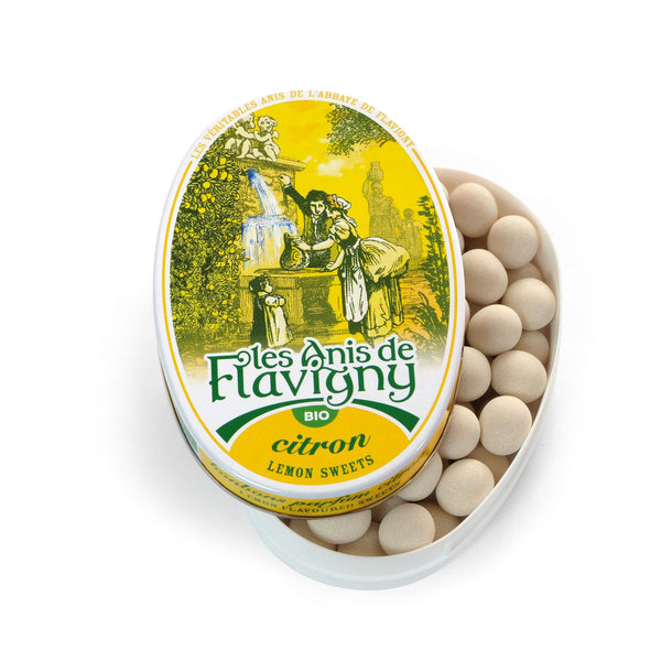 Økologiske Franske Pastiller Anis & Citron - 50G - Les Anis de Flavigny
