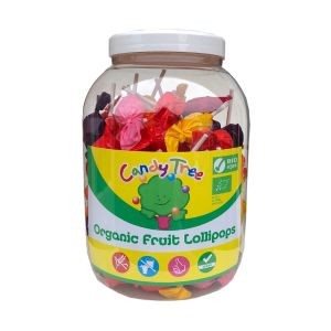 Økologiske Frugt Slikkepinde Assorteret - 10G - Candy Tree