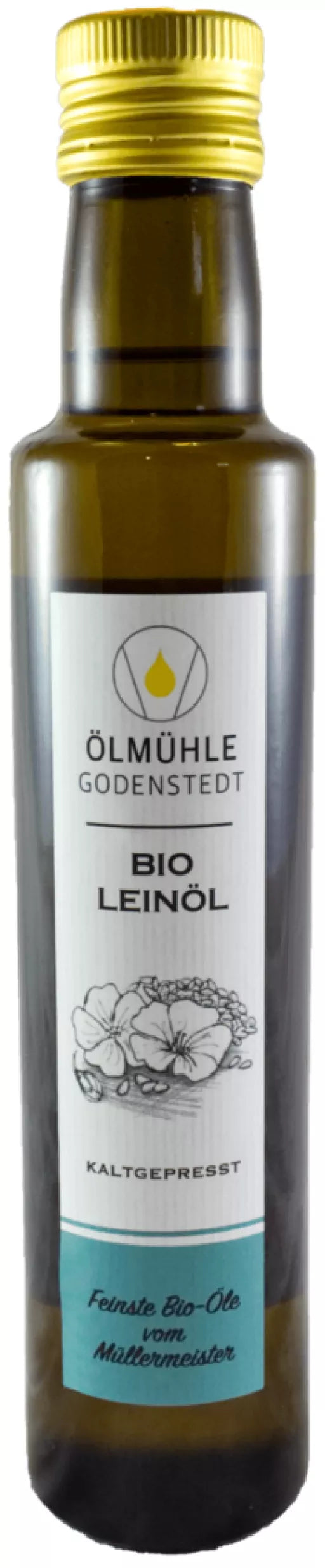 Økologisk Koldpresset Hørfrøolie - 250ML - Ölmühle Godenstedt