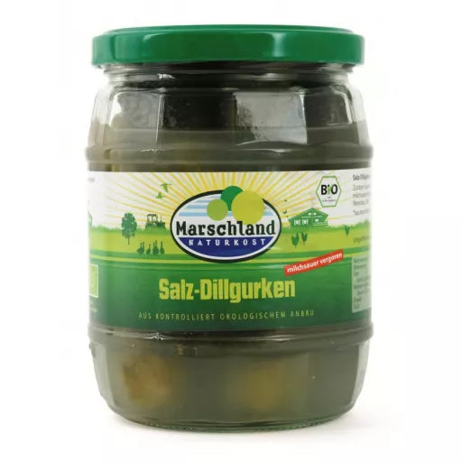 Økologisk Salte Dild Agurker - 300G - Marschland Naturkost