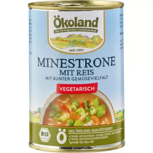 Økologisk Vegetarisk Minestrone & Ris - 400G - Ökoland