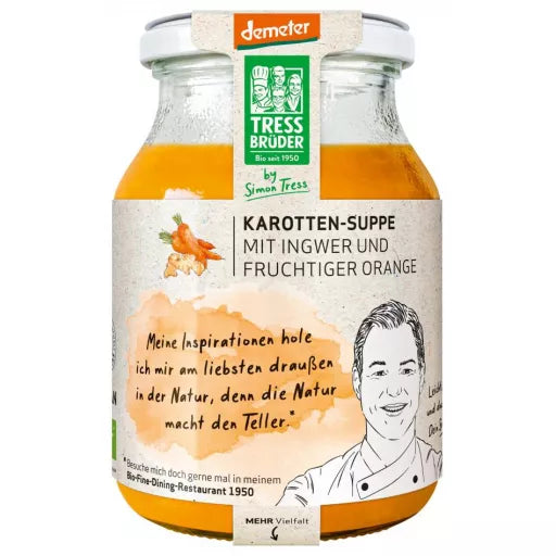 Biodynamisk Suppe Gulerod, Appelsin & Ingefær - 450ML - KüchenBrüder