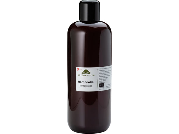 Økologisk Hampefrøolie - 500ML - URTEGAARDEN