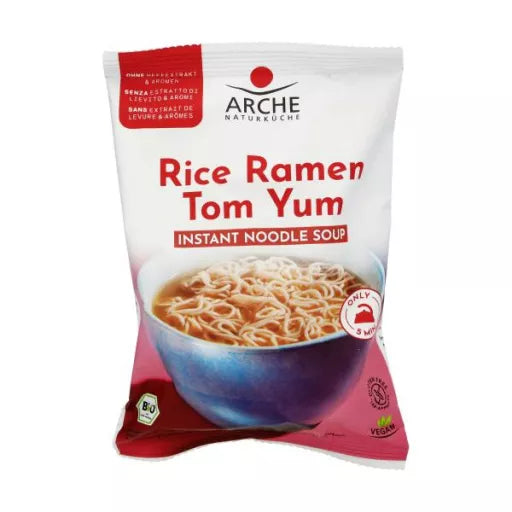 Økologisk Rice Ramen Tom Yum Instant Nuddel Suppe - 72G - Arche