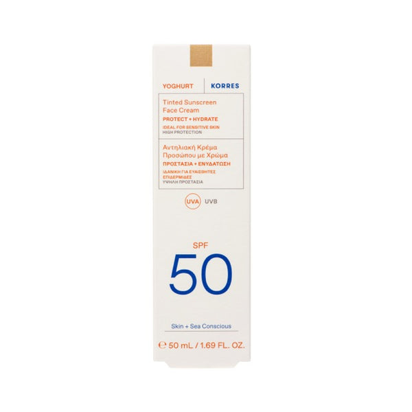 Yoghurt Tinted Daily Sunscreen Face Cream SPF 50 - 50ML - Korres