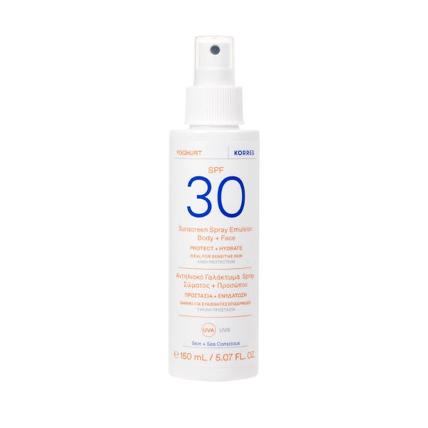 Yoghurt Sunscreen Spray Emulsion SPF 30 Body + Face - 150ML - Korres