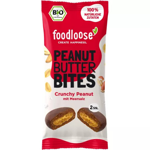 Økologiske Peanut Butter Bites - 40G - FoodLoose