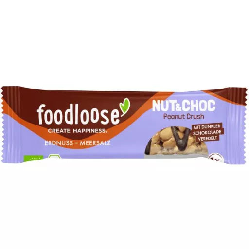 Økologisk Müsli Bar Nut&Choc Peanut Crush - 35G - FoodLoose
