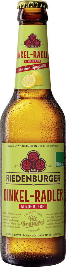 Økologisk Alkoholfri Radler - 330ML - Riedenburger Brauhaus