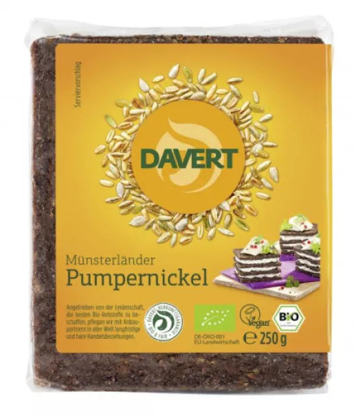 Økologisk Pumpernikel Brød - 250G - Davert
