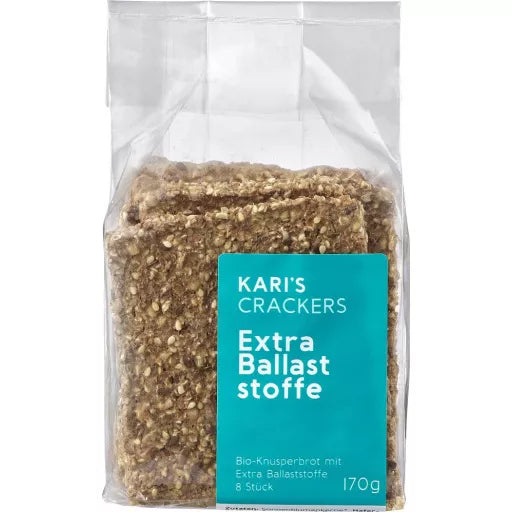 Økologiske Knækbrød Ekstra Fiber - 170G - Kari's Crackers