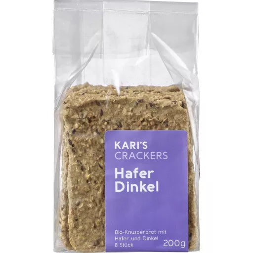 Økologiske Knækbrød Havre & Spelt - 200G - Kari's Crackers