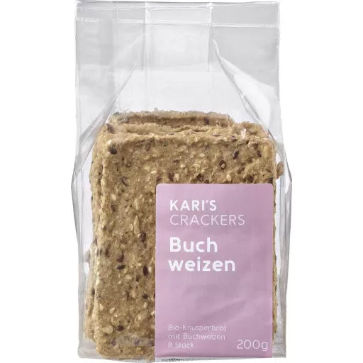 Økologiske Knækbrød Boghvede - 200G - Kari's Crackers