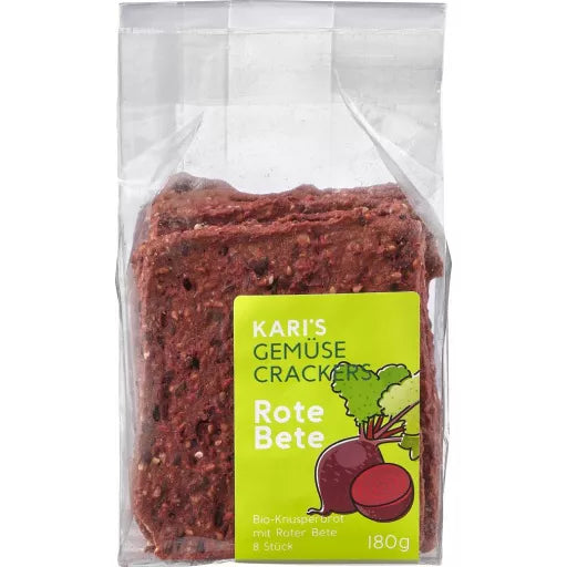 Økologiske Grøntsagsknækbrød 35% Grøntsager - 180G - Kari's Crackers