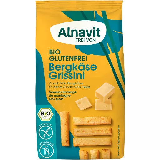 Økologiske Glutenfri Bjergost Grissini - 100G - Alnavit